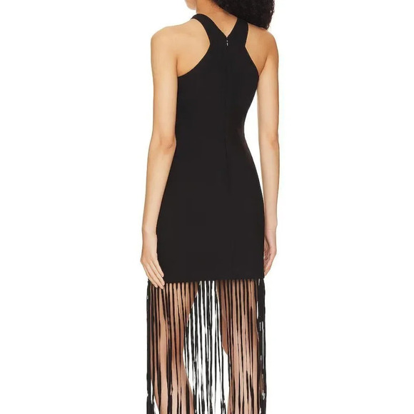 LIKELY Noreen Black Fringe Dress Size 4 - Picture 2 of 9